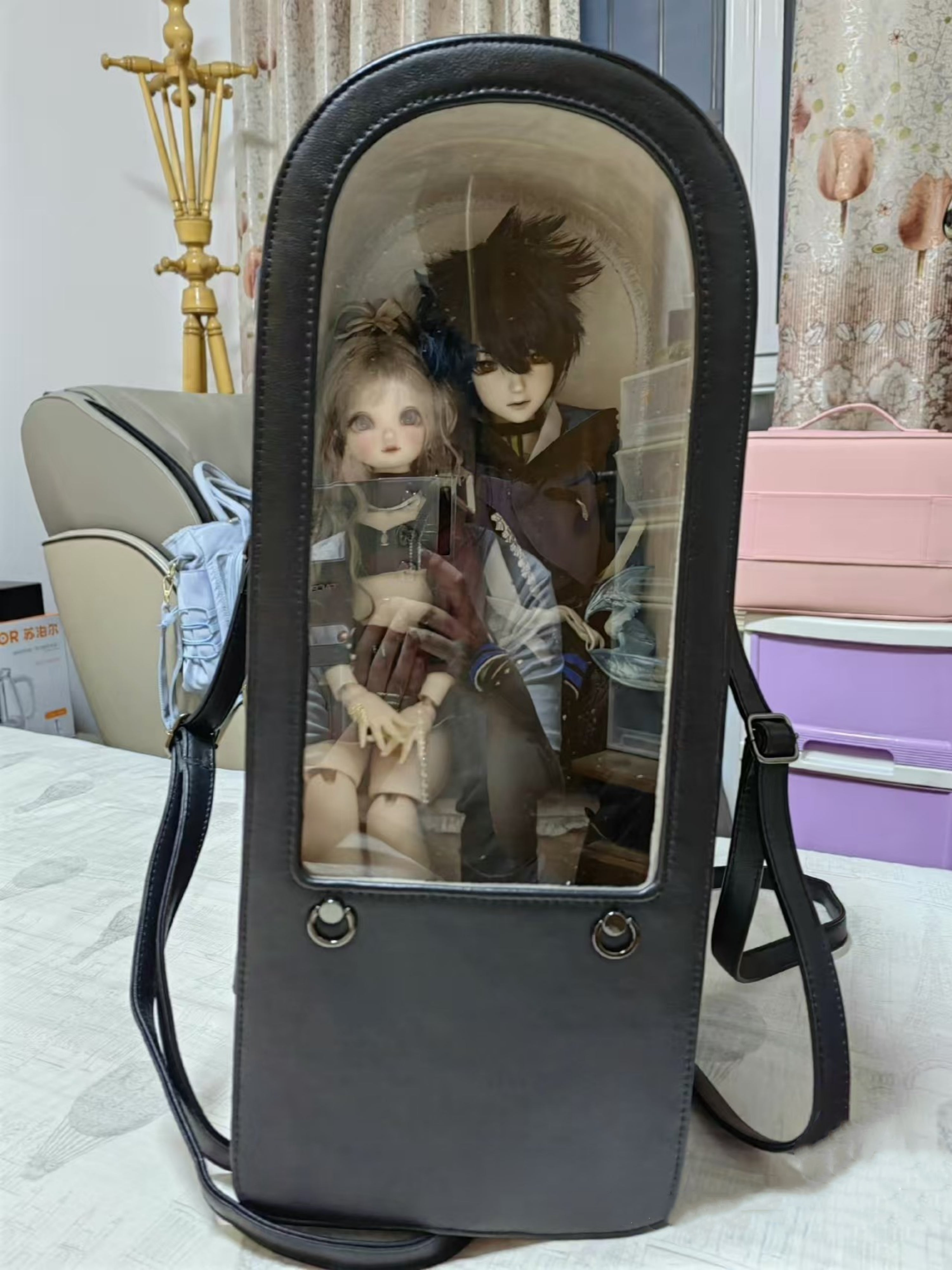 Customized doll carry bag, 1/3" 1/4"doll carry bag,BDJ carry bag-Sitting posture doll bag
