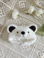 1/6" Doll Animal shaped plush hat-bear shaped hat