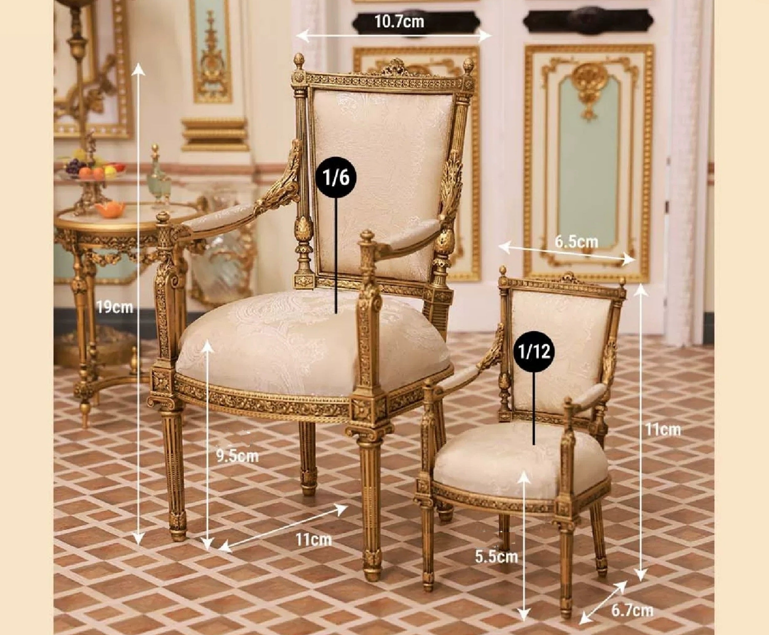 1/6 "Doll mini furniture-armchair
