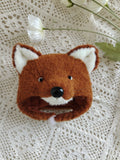 1/6" Doll Animal shaped plush hat-fox shaped hat