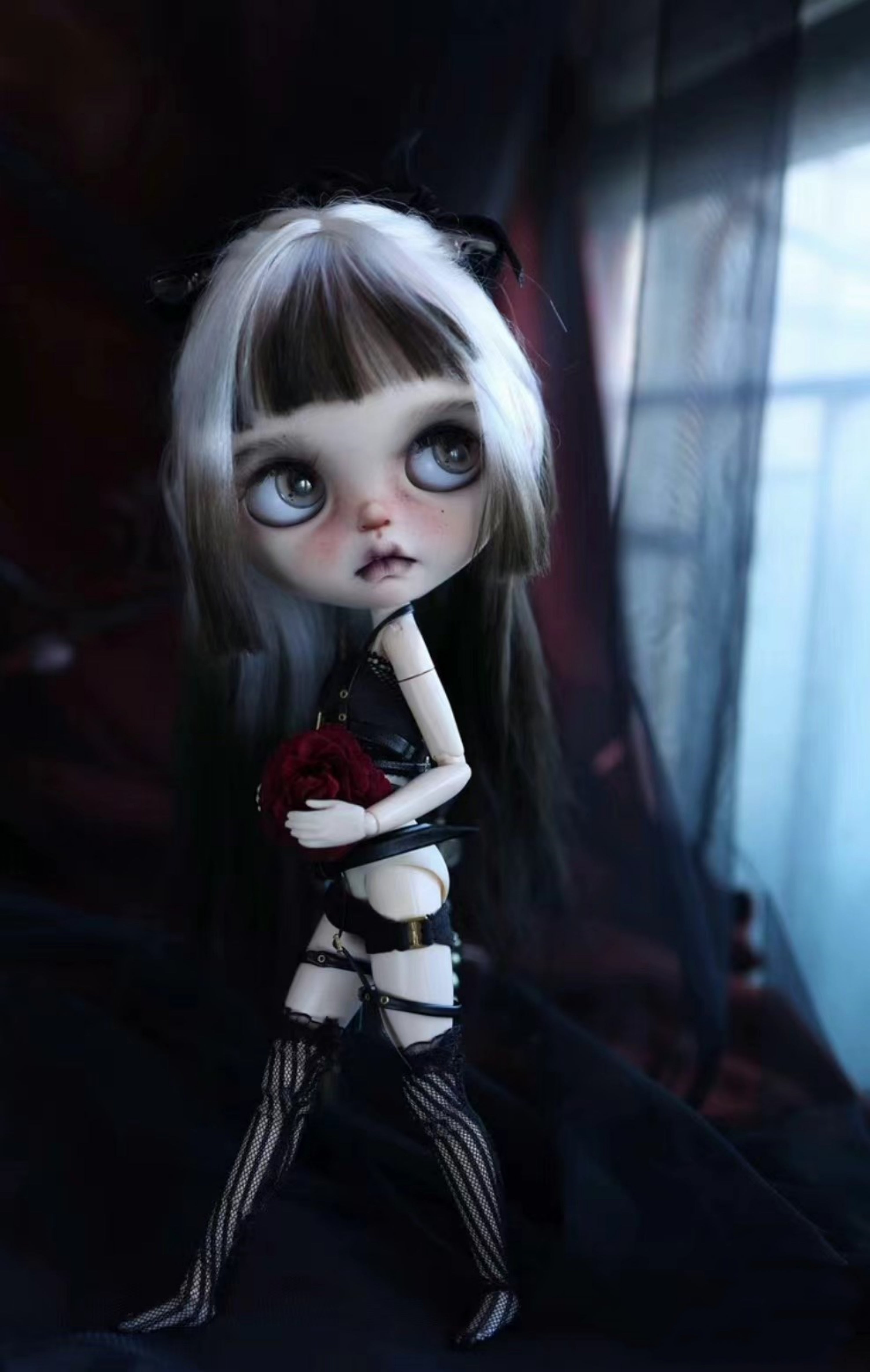 Blythe doll wig mohair wig 3