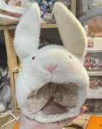 1/6" Doll Animal shaped plush hat-rabbit shaped hat