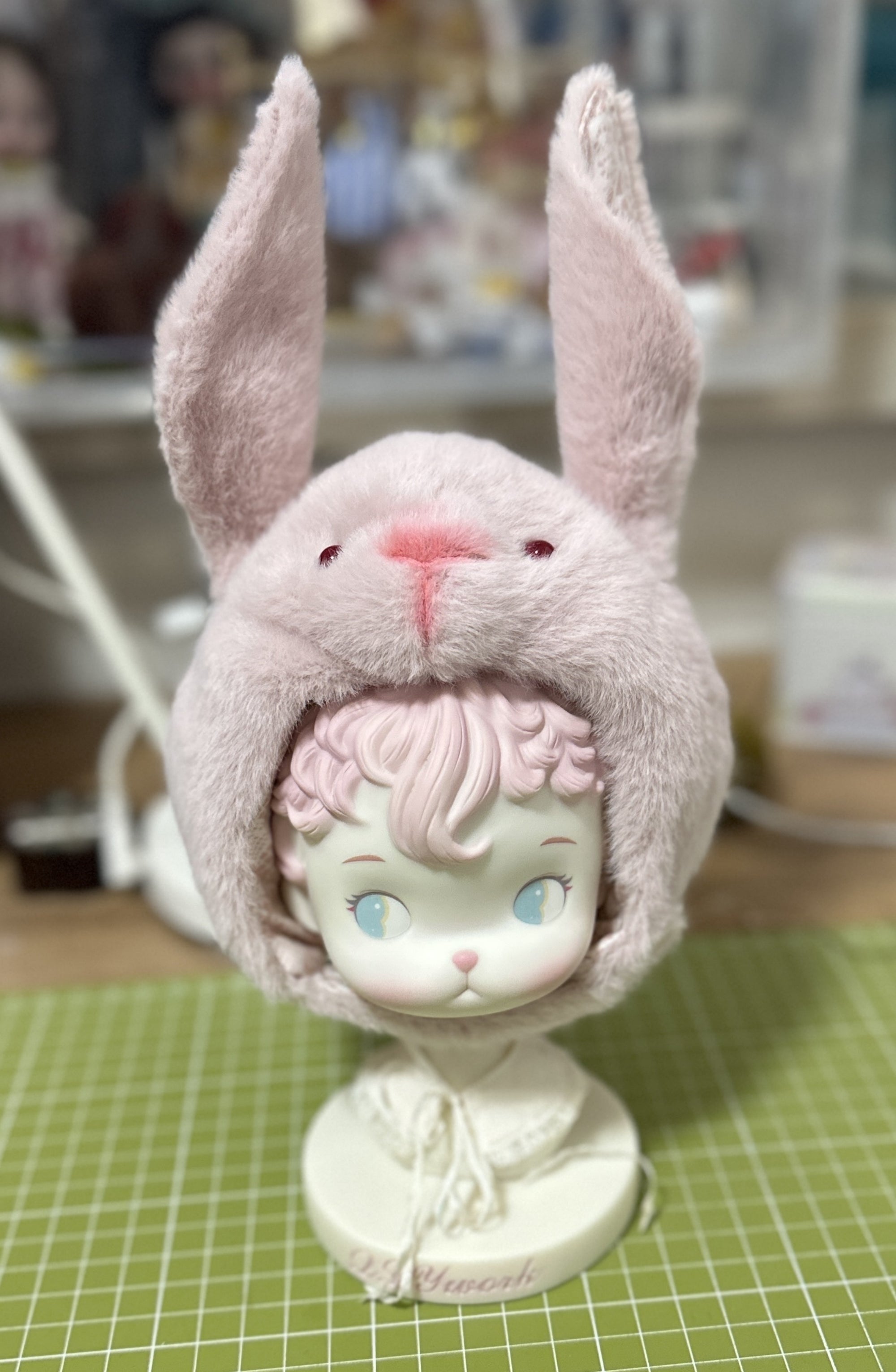 1/6" Doll Animal shaped plush hat-rabbit shaped hat