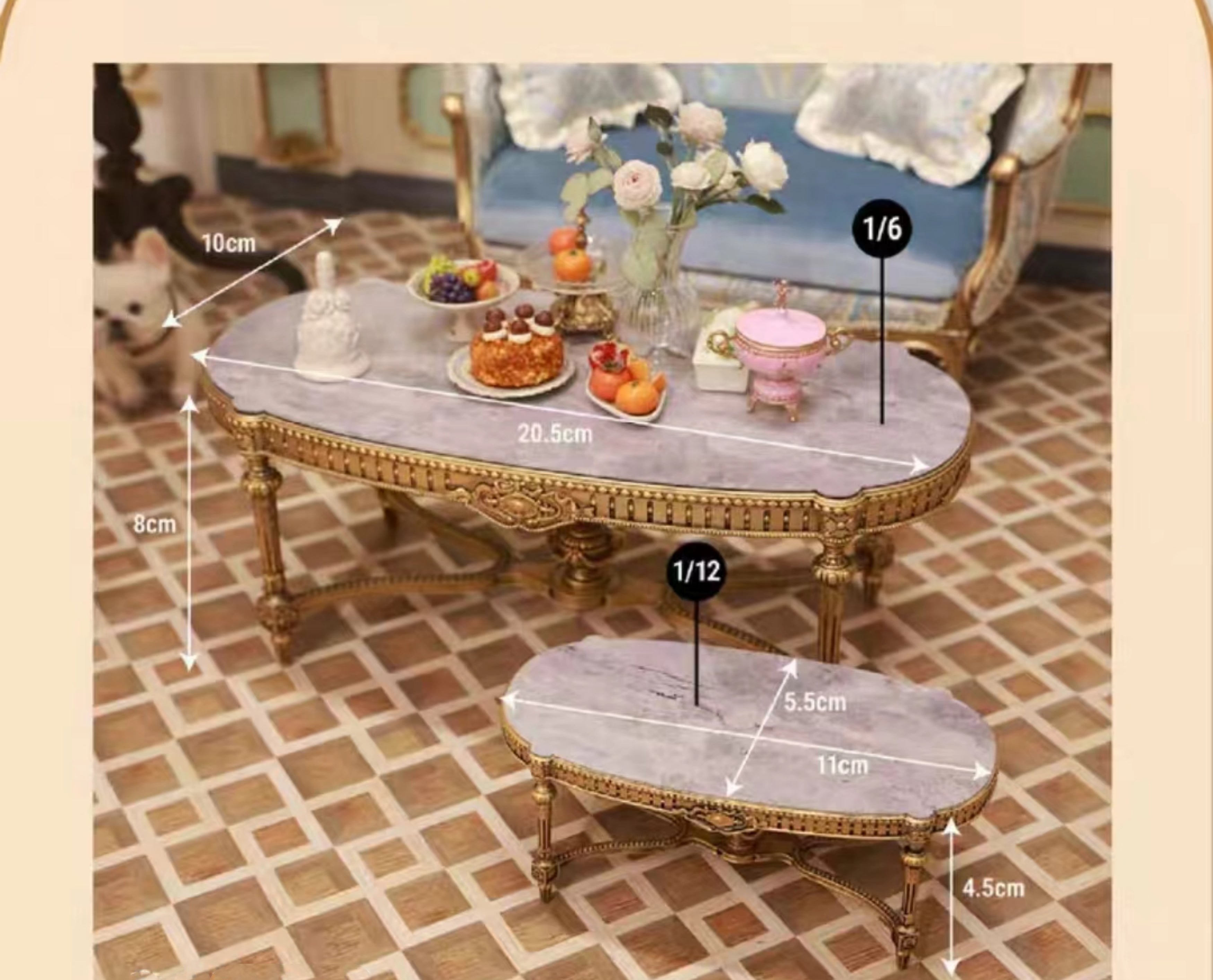 1/6 "Auguste tea table