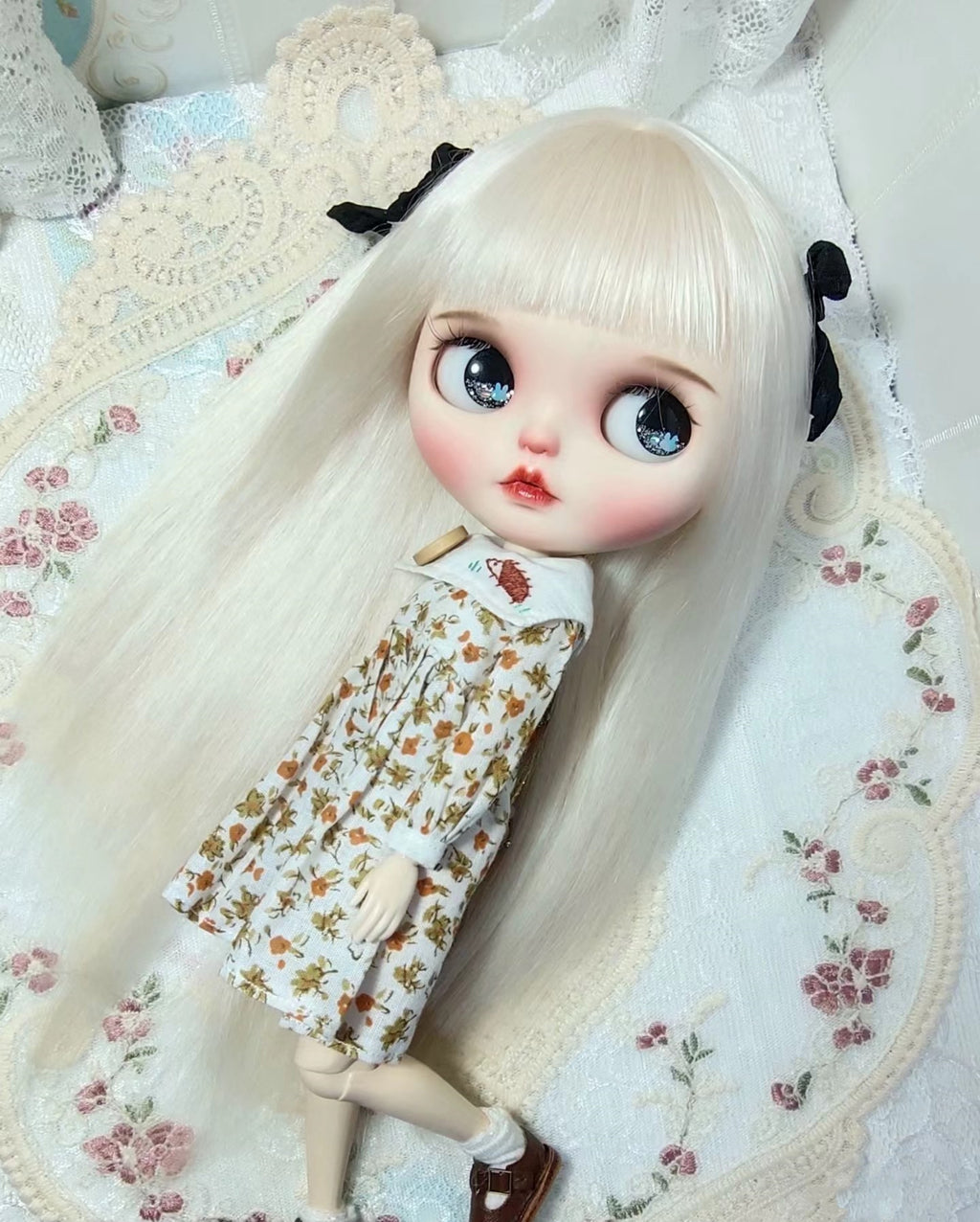 Blythe doll wig mohair wig 2