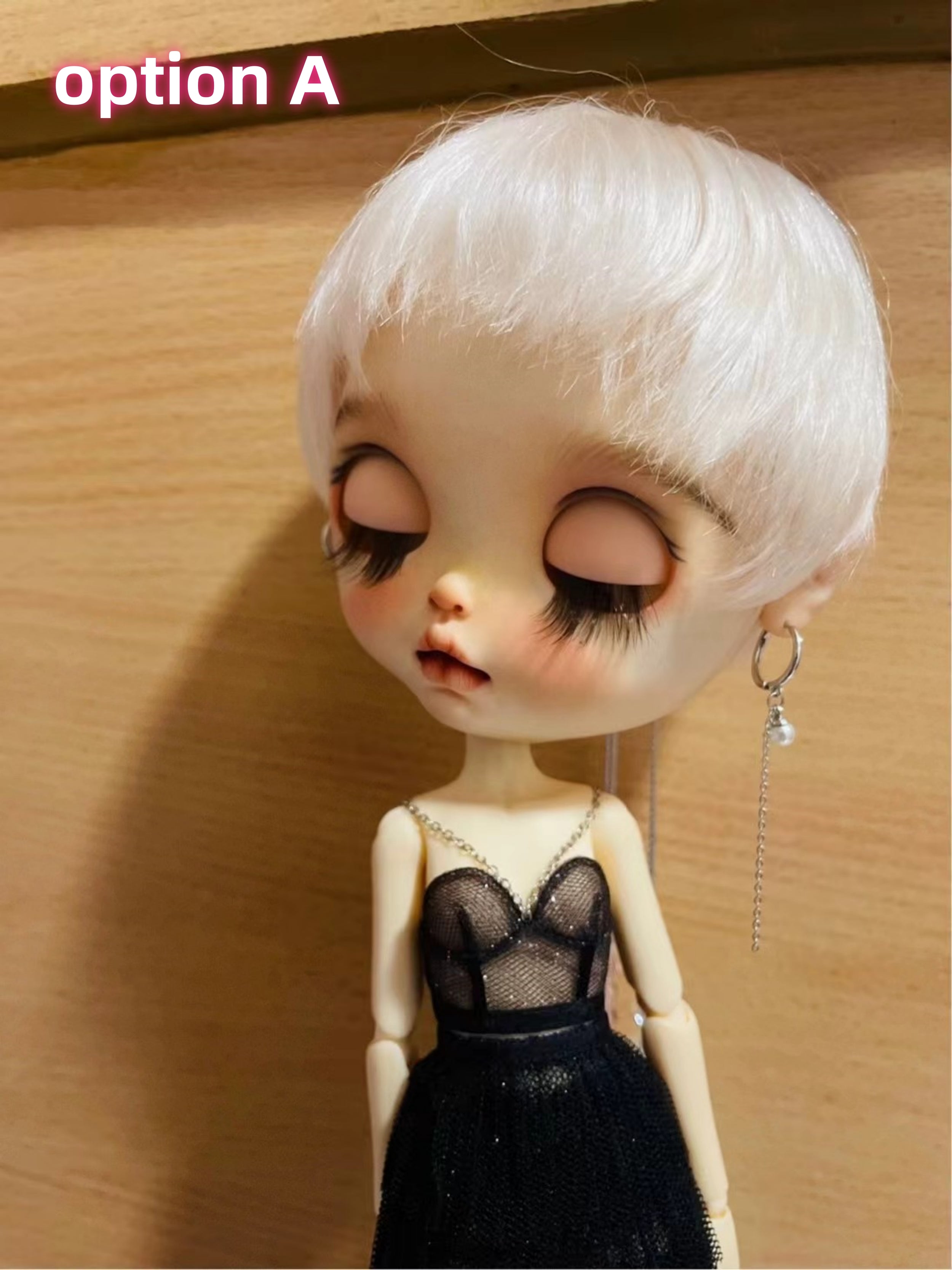 Blythe doll wig mohair wig 2