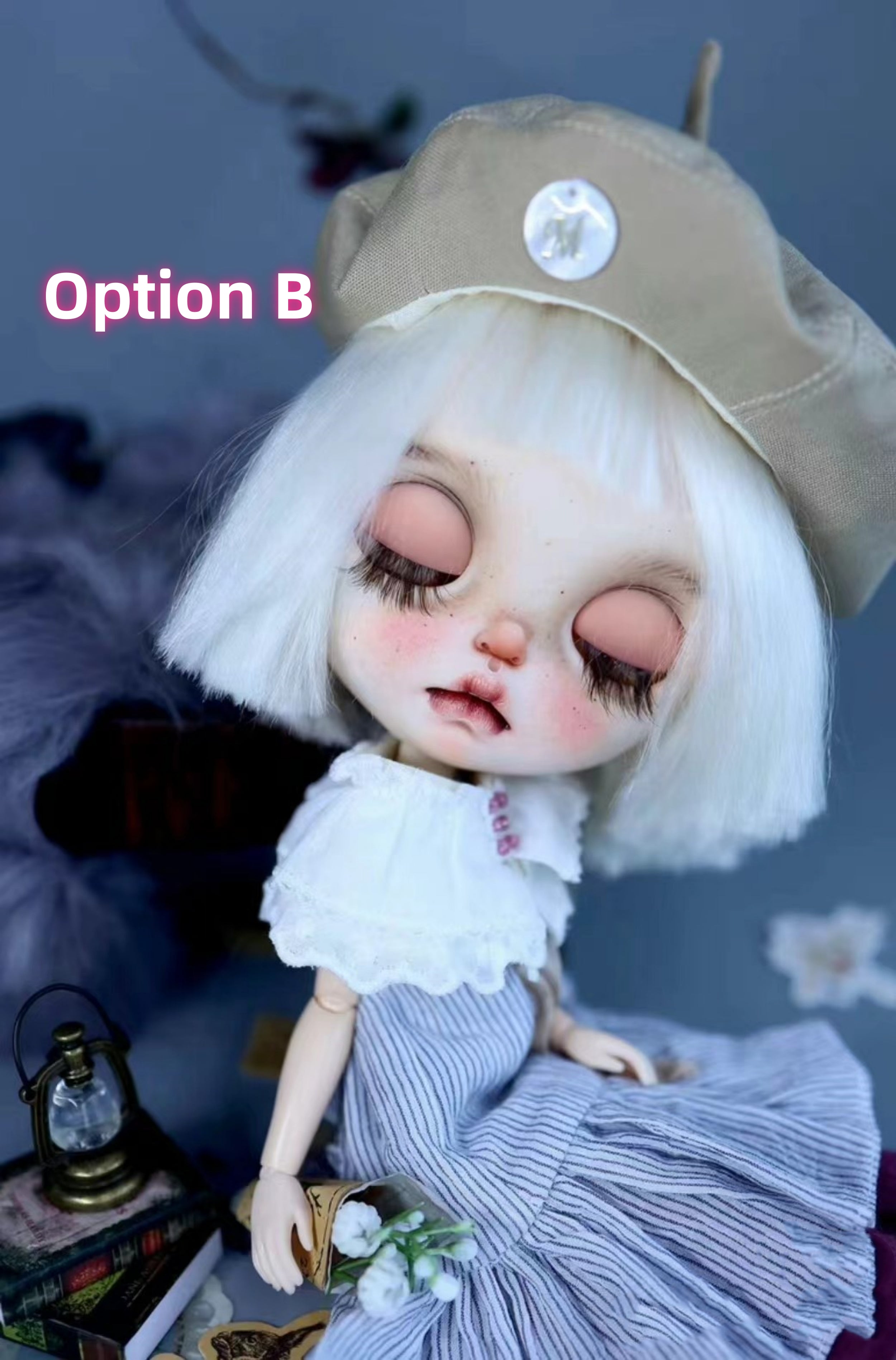 Blythe doll wig mohair wig 2