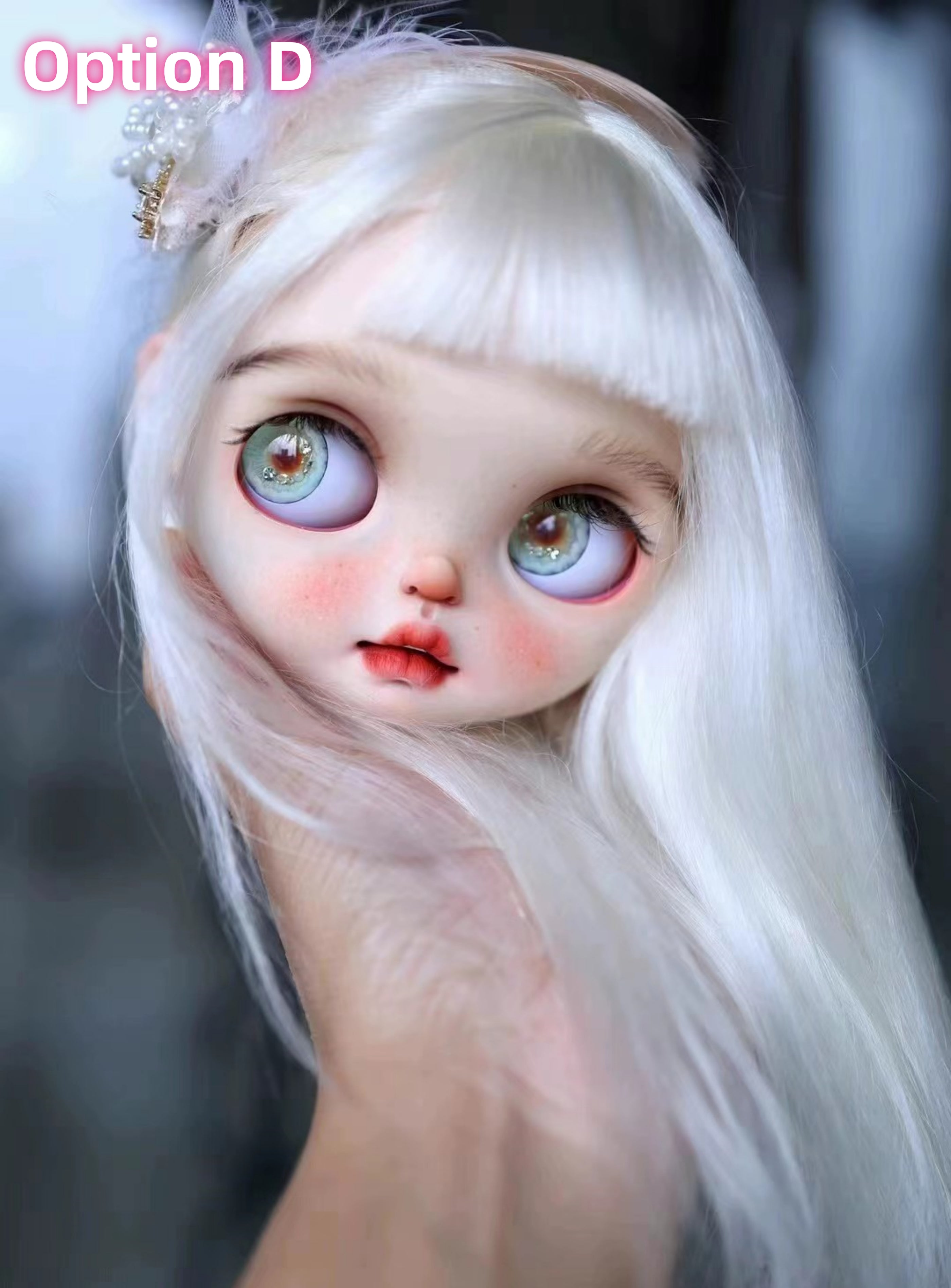 Blythe doll wig mohair wig 2