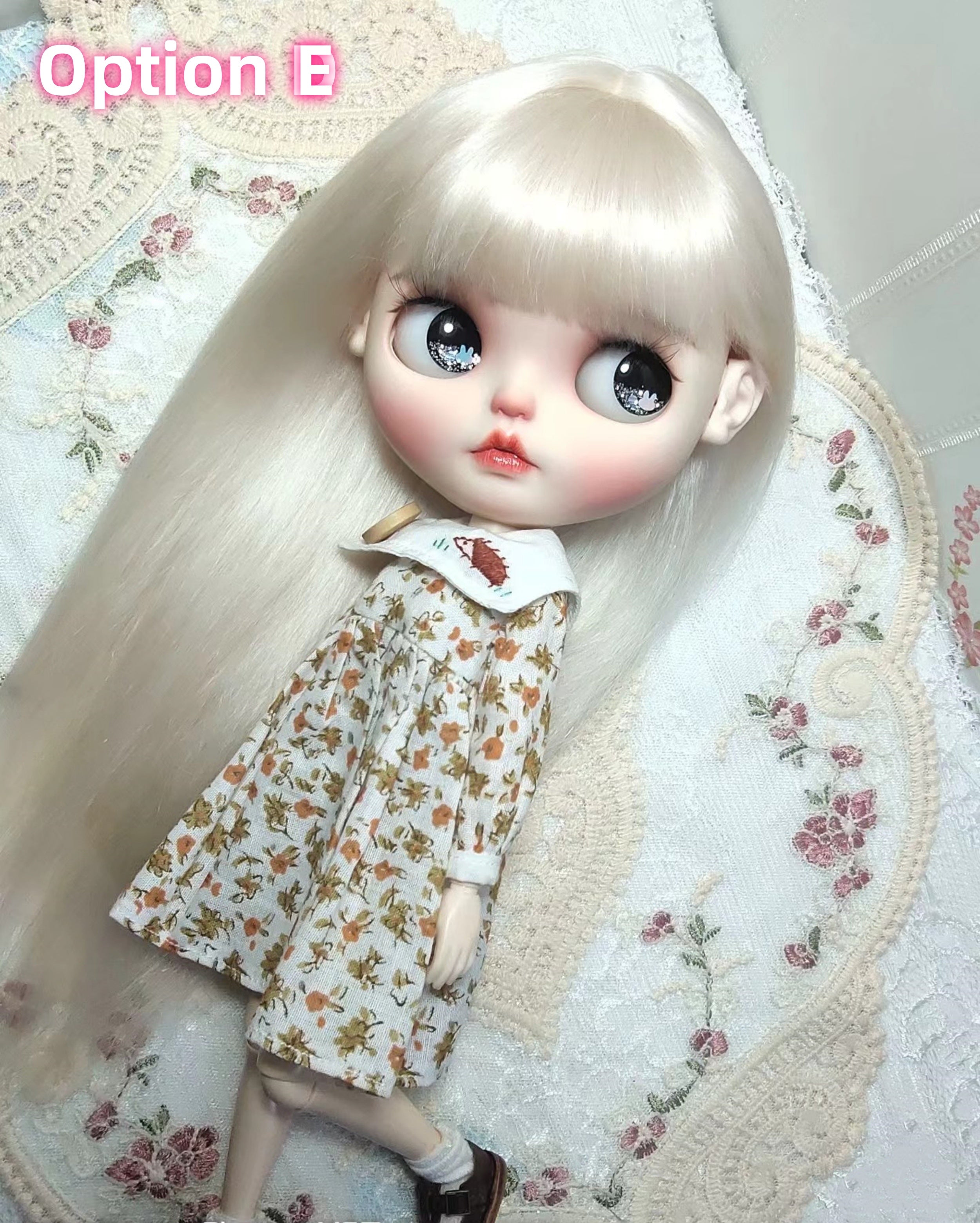 Blythe doll wig mohair wig 2